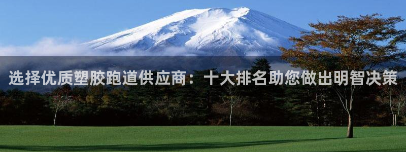 谈球吧APP入口：选择优质塑胶跑道供应商：十大排名助您做出明智决策