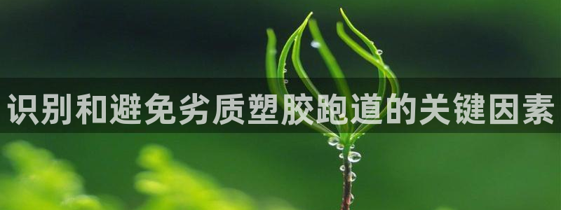 谈球吧app官网下载：识别和避免劣质塑胶跑道的关键因素