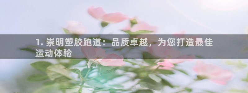 谈球吧官网在线入口手机版下载安装：1. 崇明塑胶跑道